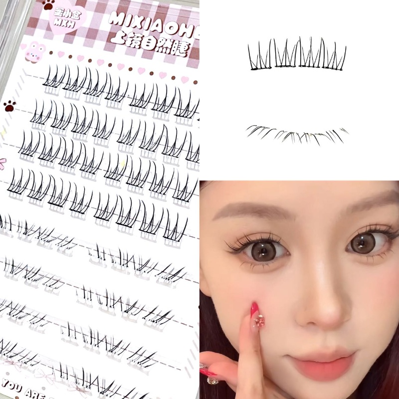 Eyelash Extension Natural - Mixiaohe Sheer Mixed Wispy Upper Lash