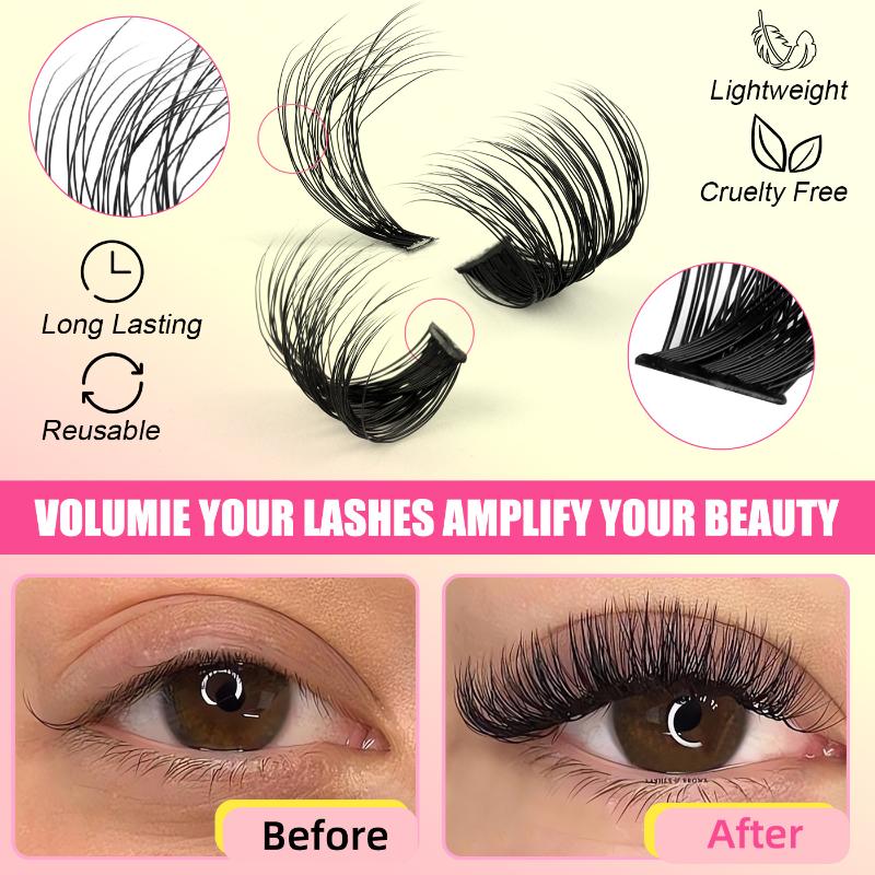 Eyelash Extension Volume Lashes - False Eyelash Cluster Individual Mixed Length