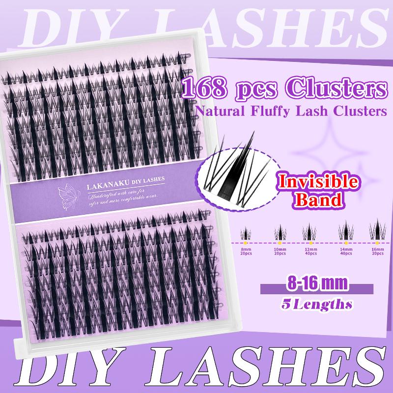 Eyelash Extension Natural - Natural Eyelashes Lashes Cluster Individual Fluffy