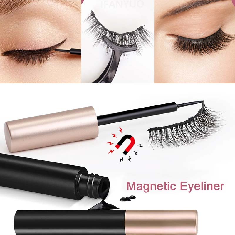 Eyelash Extension Eyeliner - 1/2Pcs Black Magnetic Eyeliner Glue False