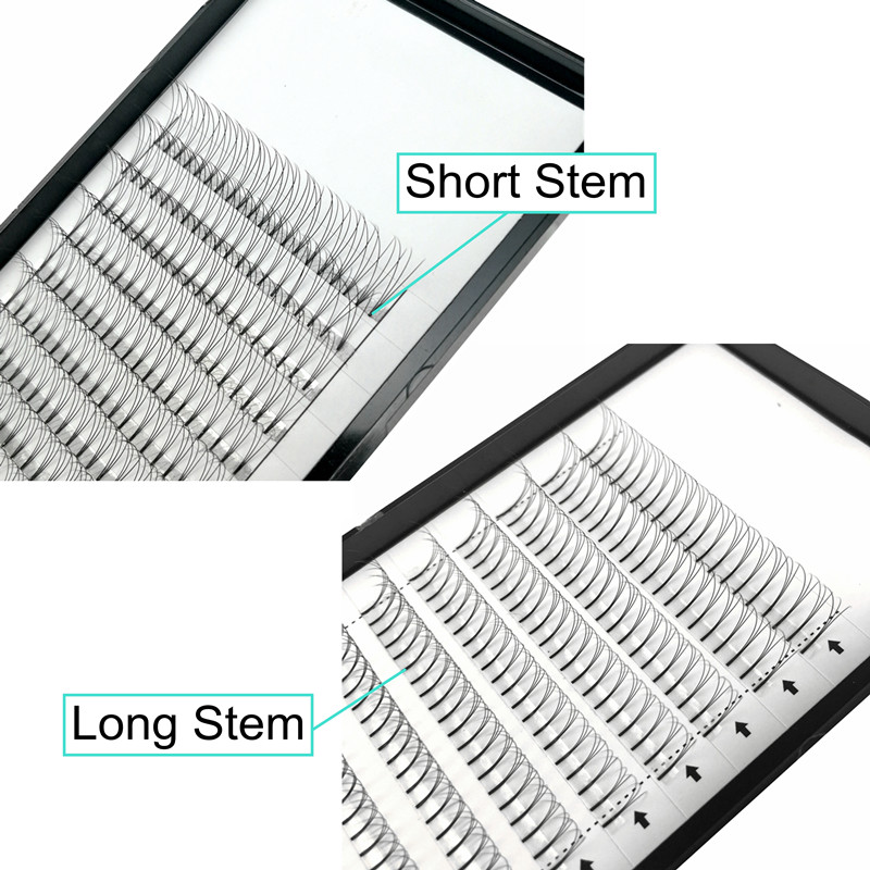 5 Trays/Lot Long Stem High Qua - Eyelash Extension Russian Volume recension och pris