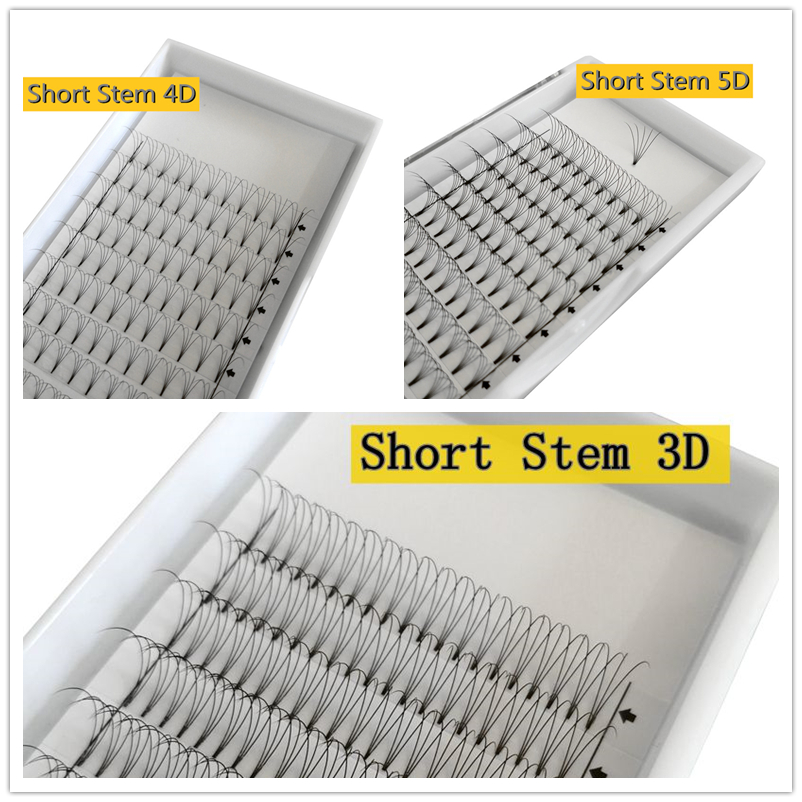 5 Trays/Lot Long Stem High Qua - Eyelash Extension Russian Volume recension och pris
