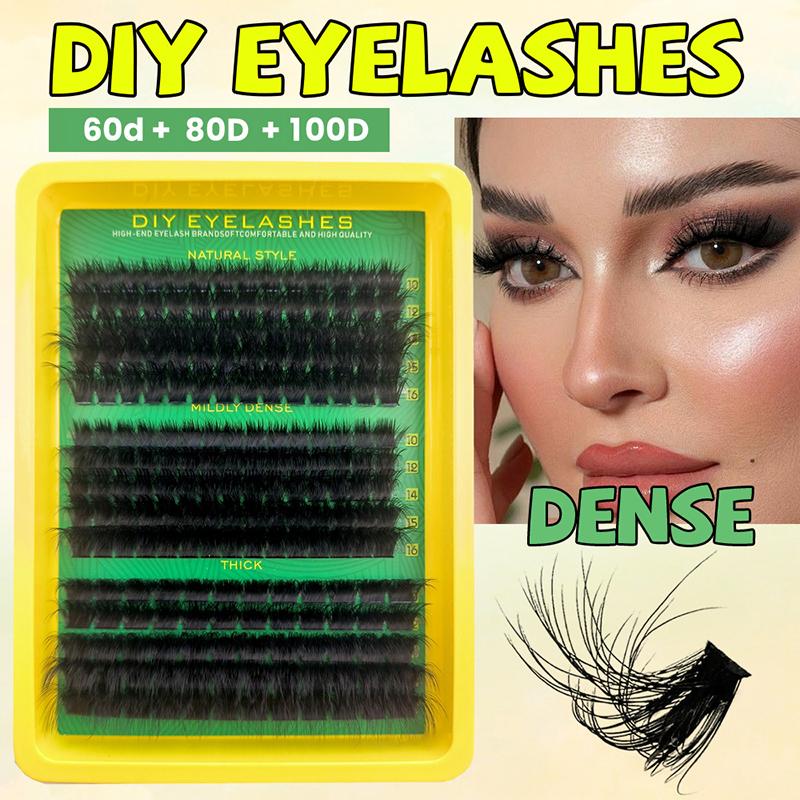1 Set 3D Faux Mink Cluster Las - Eyelash Extension Volume Lashes recension och pris