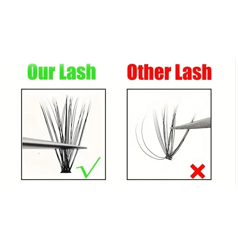 Brown Brown Cluster Eyelashes  - Eyelash Extension Volume Lashes recension och pris