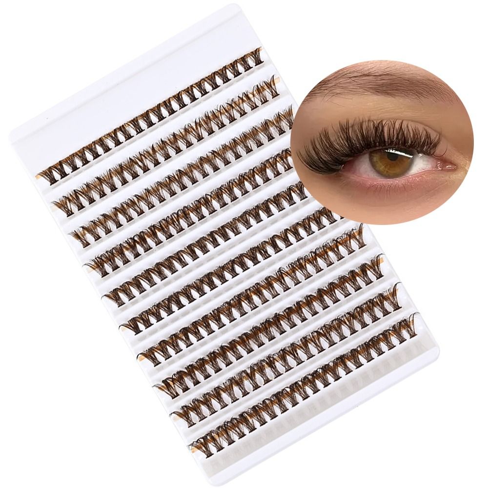 Brown Brown Cluster Eyelashes  - Eyelash Extension Volume Lashes recension och pris