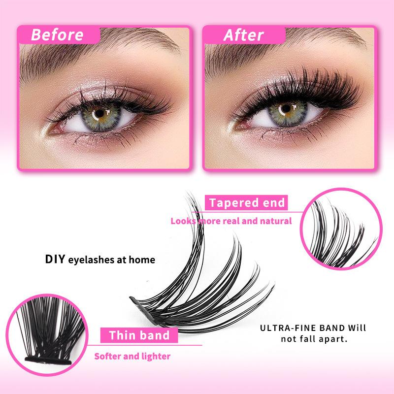 Mink Eyelash Clusters Kit for  - Eyelash Extension Volume Lashes recension och pris