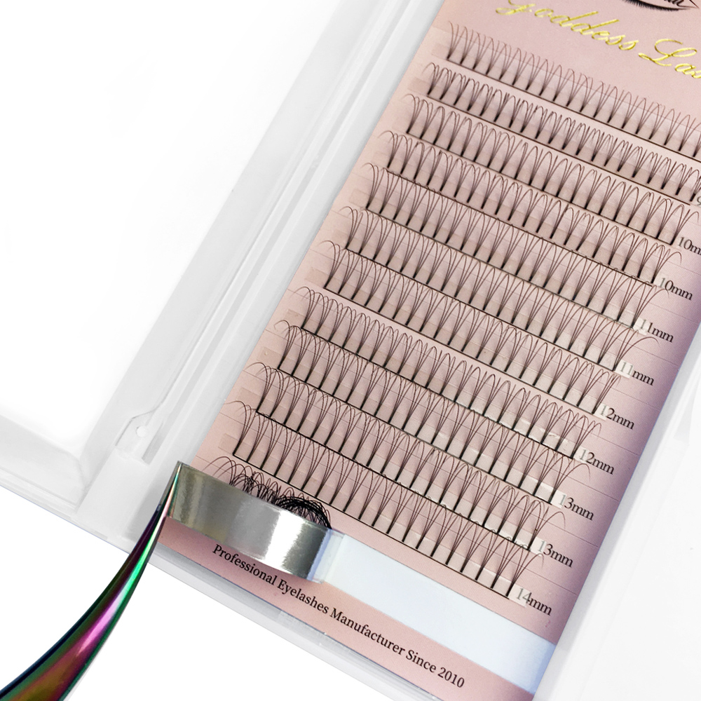 Goddess 3D Premade Fan Eyelash - Eyelash Extension Russian Volume recension och pris