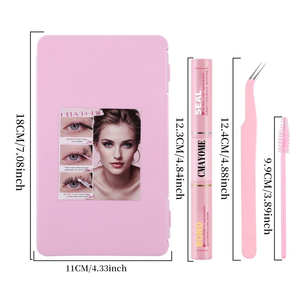 Bond and Seal False Eyelashes  - Eyelash Extension Volume Lashes recension och pris