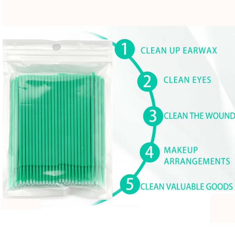 50/100PCS Disposable Micro Bru - Eyelash Extension Eyeliner recension och pris