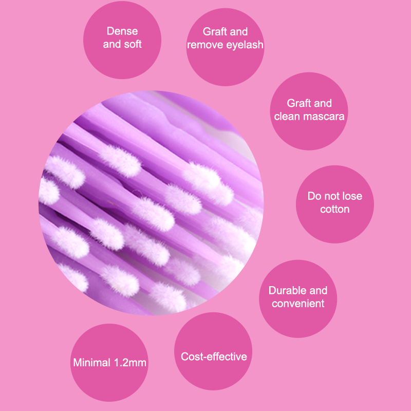 50/100PCS Disposable Micro Bru - Eyelash Extension Eyeliner recension och pris