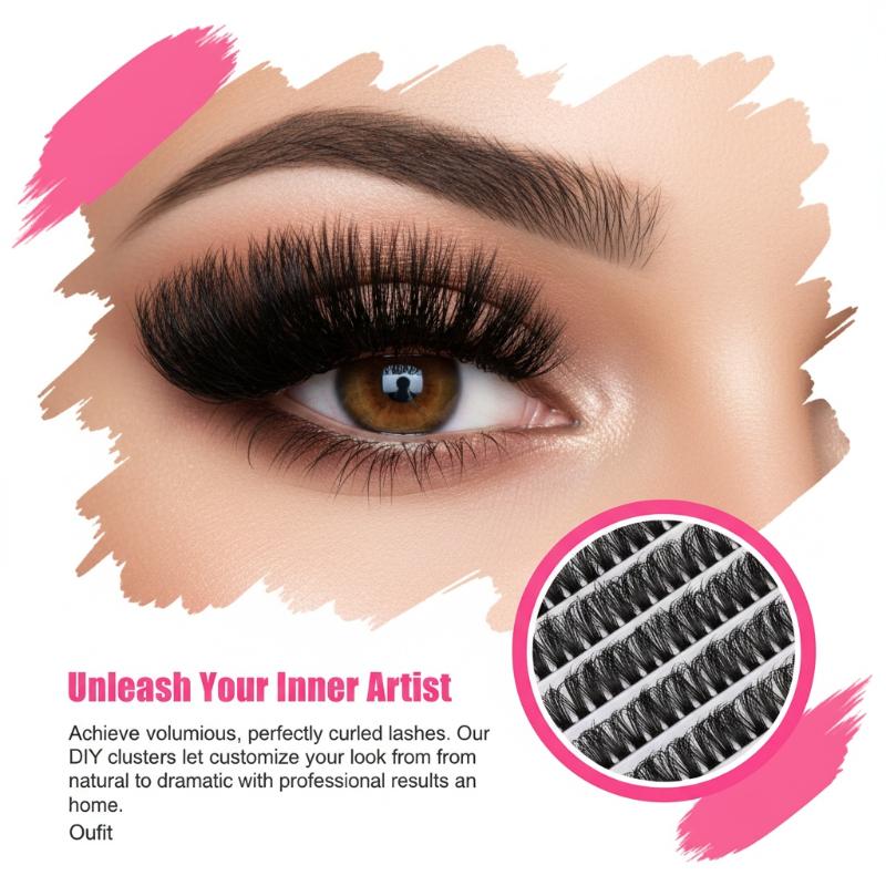 False Eyelash Cluster Individu - Eyelash Extension Volume Lashes recension och pris