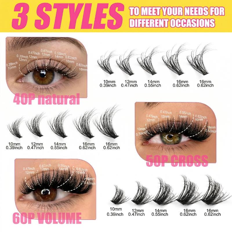 False Eyelash Cluster Individu - Eyelash Extension Volume Lashes recension och pris