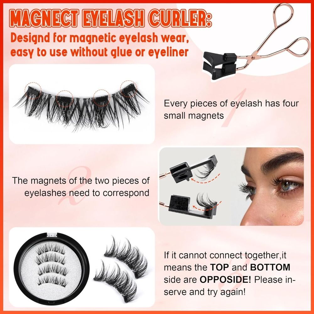 No Glue Magnetic Eyelashes Nat - Eyelash Extension Eyeliner recension och pris