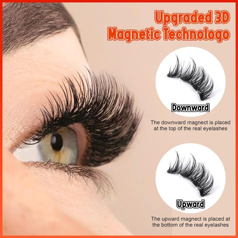No Glue Magnetic Eyelashes Nat - Eyelash Extension Eyeliner recension och pris