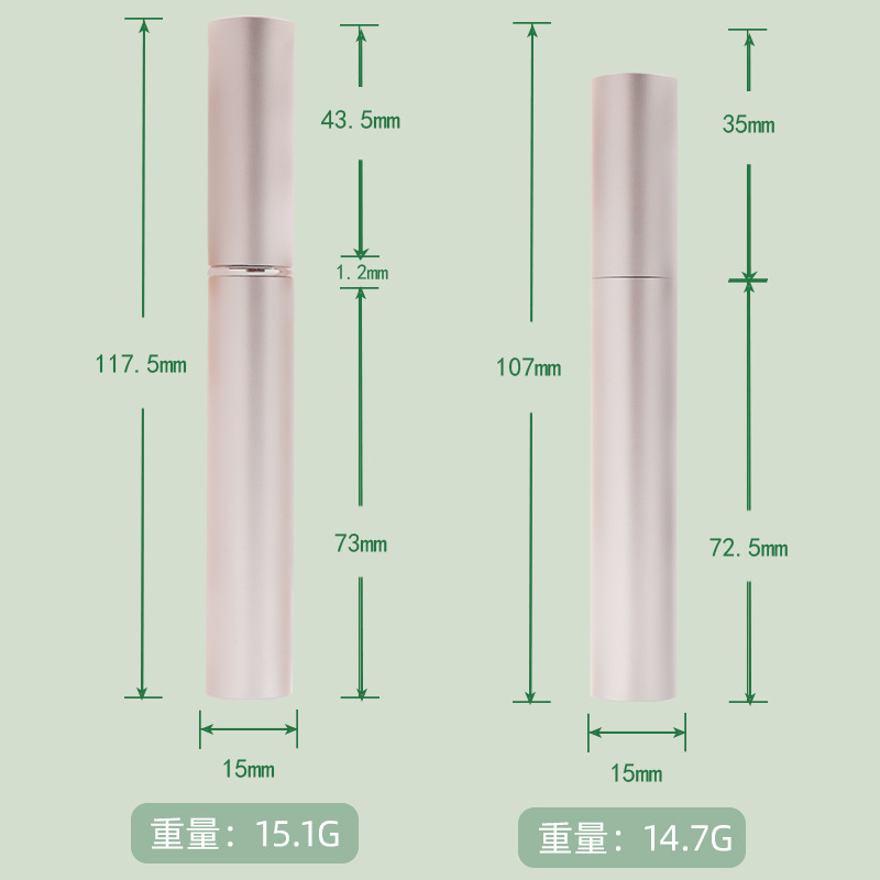 5ml Empty plastic Matte Silver - Eyelash Extension Eyeliner recension och pris