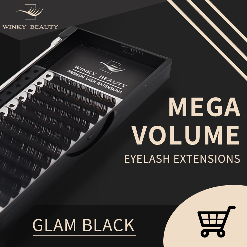 Winky Beauty Custom Your Logo  - Eyelash Extension Russian Volume recension och pris
