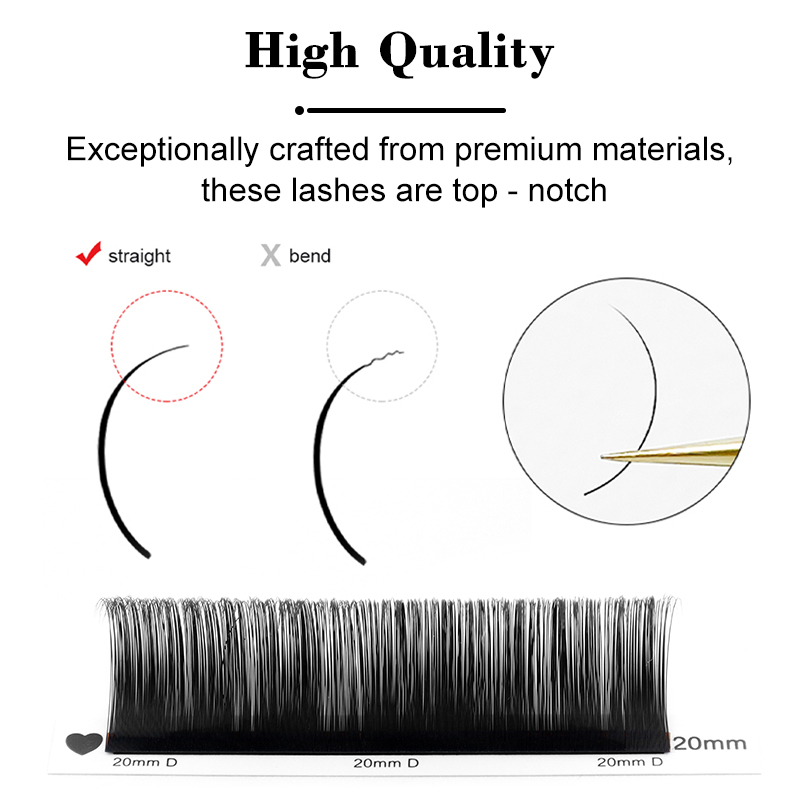 Winky Beauty Custom Your Logo  - Eyelash Extension Russian Volume recension och pris