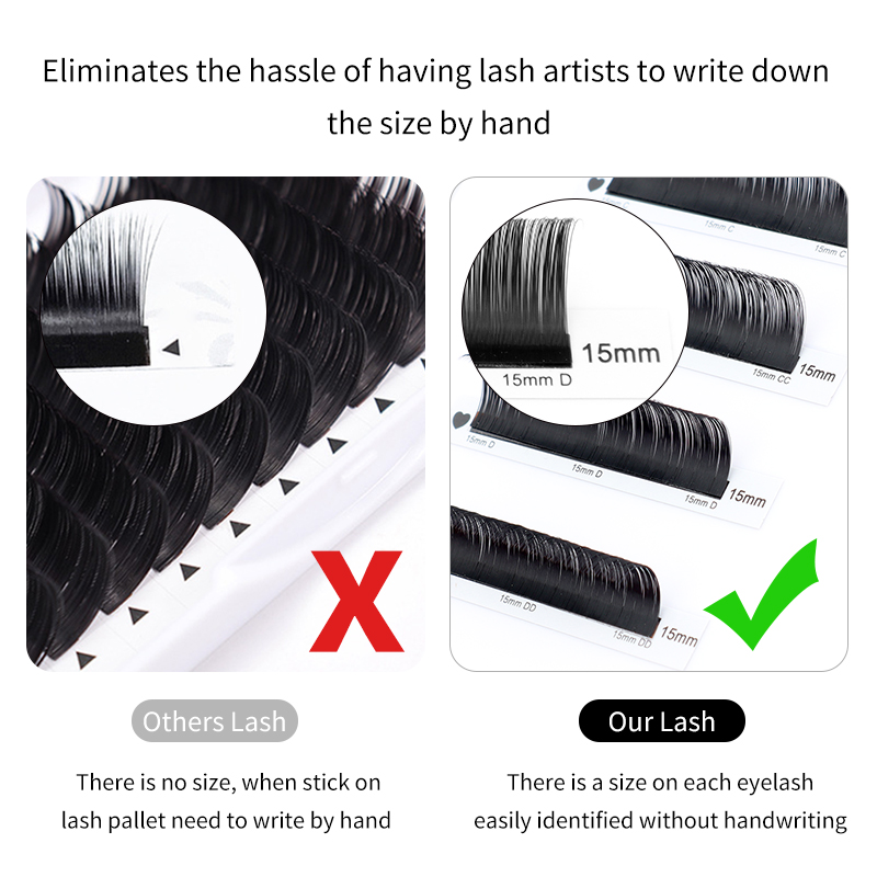 Winky Beauty Custom Your Logo  - Eyelash Extension Russian Volume recension och pris