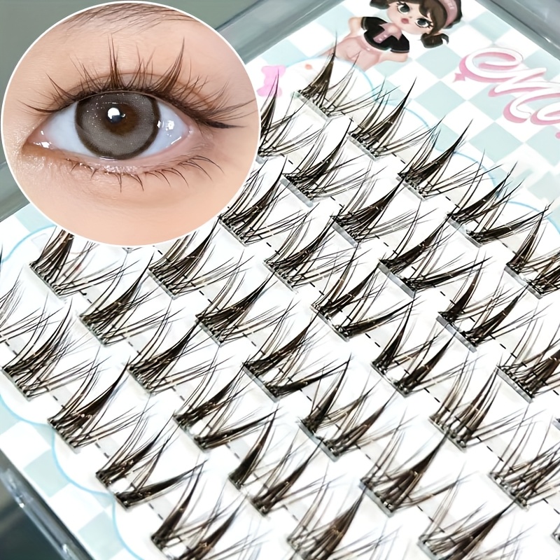Mixiaohe Light Brown Glue Free - Eyelash Extension Natural recension och pris