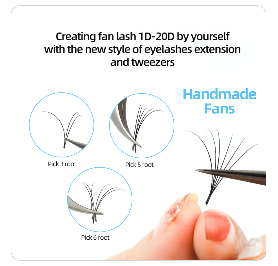 AGUUD J B C CC D Russian Volum - Eyelash Extension Russian Volume recension och pris