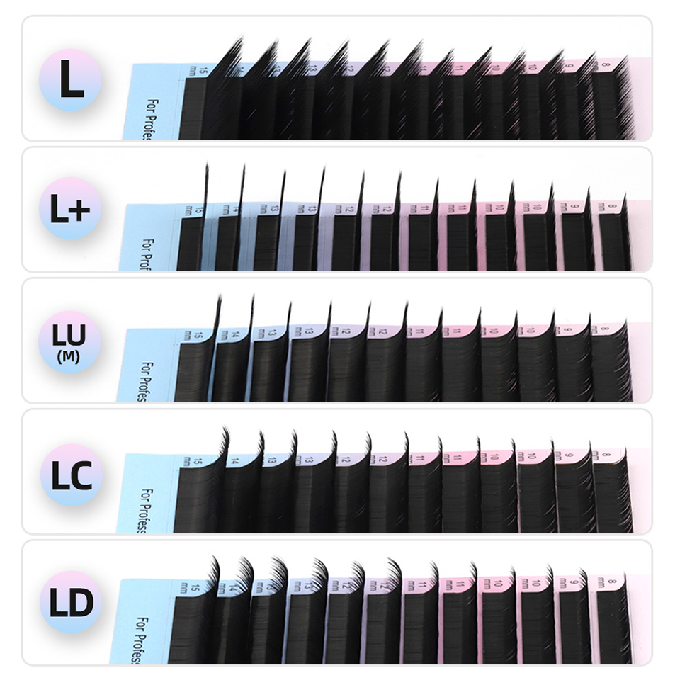 RUJADE L L+ LC LD LU(M) Curl I - Eyelash Extension Russian Volume recension och pris