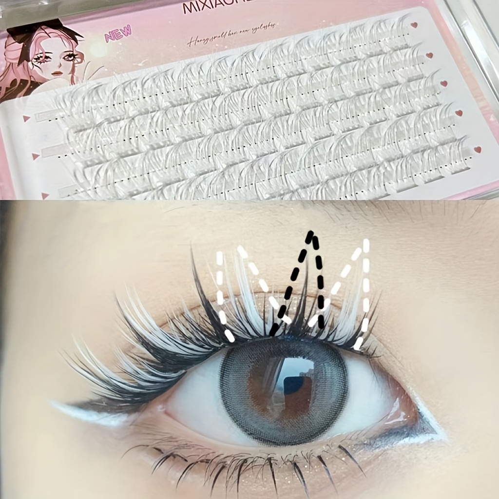 Mixiaohe Colorful Eyelashes 60 - Eyelash Extension Natural recension och pris