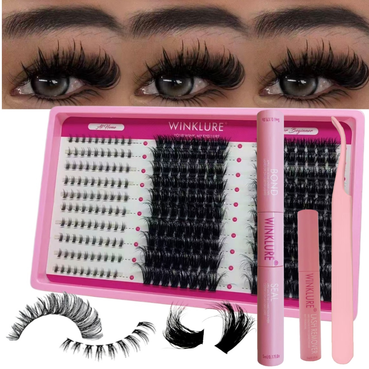 WINKLURE Fluffy Lash Clusters  - Eyelash Extension Volume Lashes recension och pris