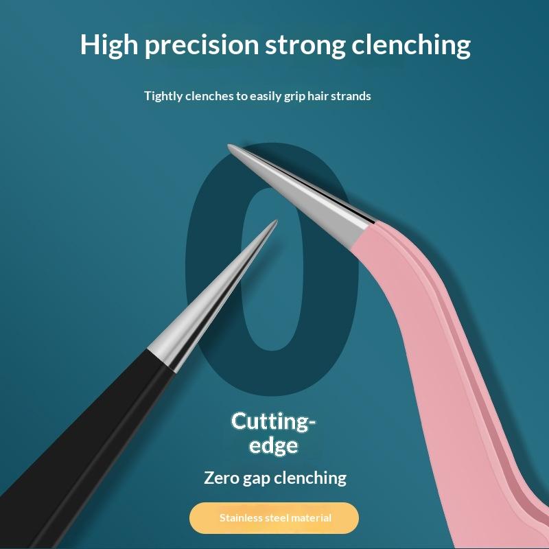 Stainless Steel Tweezers  Prec - Eyelash Extension Volume Lashes recension och pris
