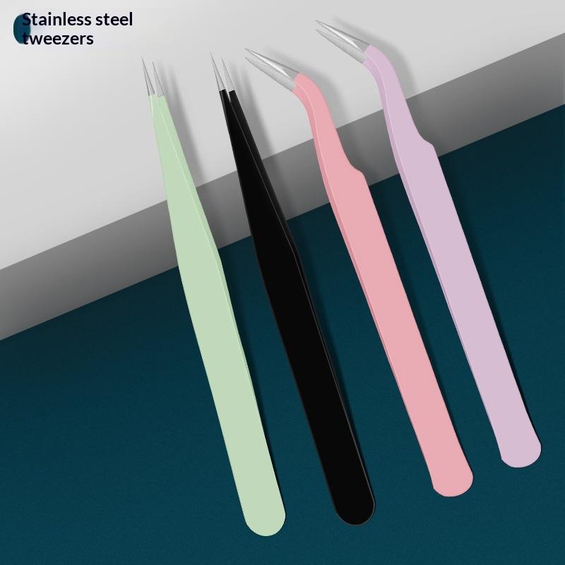 Stainless Steel Tweezers  Prec - Eyelash Extension Volume Lashes recension och pris