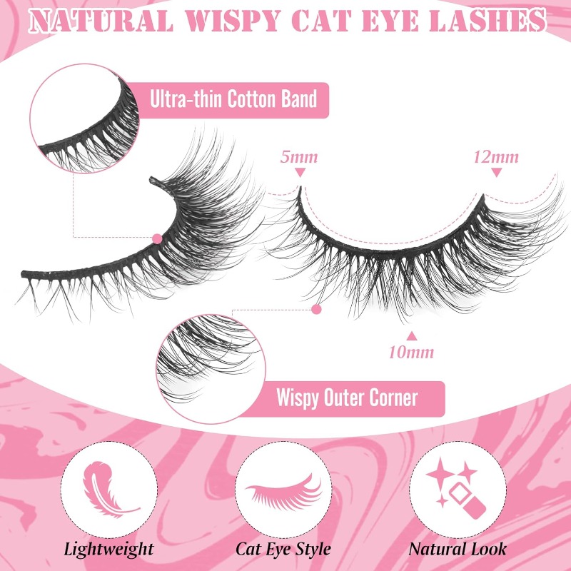 3D Fluffy Volume False Eyelash - Eyelash Extension Volume Lashes recension och pris