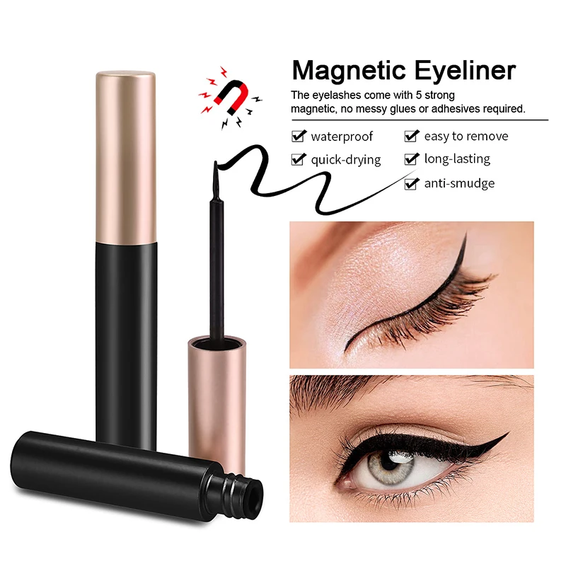 1/2Pcs Black Magnetic Eyeliner - Eyelash Extension Eyeliner recension och pris